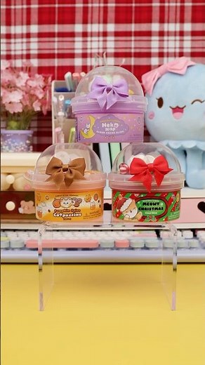 Our Cutest Cat-Themed Slimes😻 #shorts