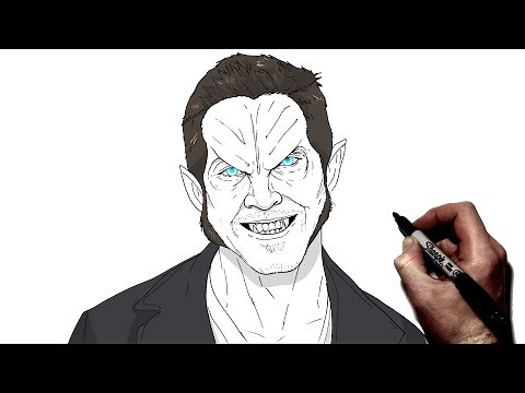 How To Draw Peter Hale Alpha | Step By Step | Teen Wolf