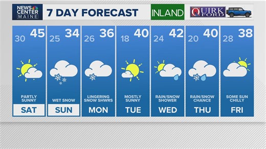 News Center Maine weather video forecast