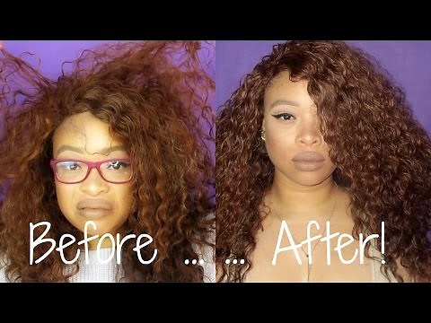 HOW TO: REVIVE \\ REFRESH A CURLY SYNTHETIC WIG! | THE HEATHERS.