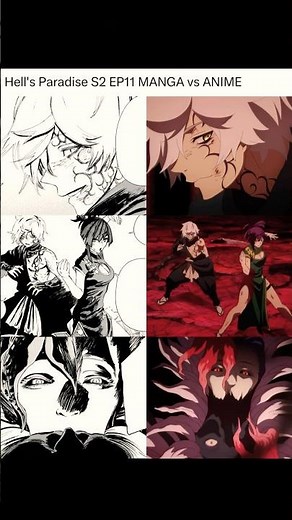 Hell’s Paradise Season 2 EP11- Raw Manga Panel vs Intense Anime Visuals 🔥