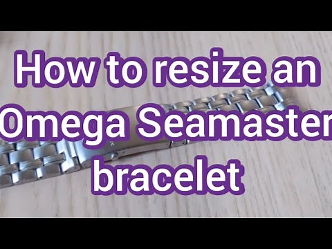 How to resize an Omega Seamaster watch bracelet with pin and collar links