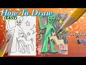 Gumby and Pokey | Drawing for Beginners | Fun Drawing Tutorials