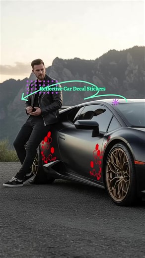 Reflective Hexagon Honeycomb Car Styling Decals Waterproof Removable Vehicle Wrap Vinyl for Door Hood Trunk Scratch Protection Multipurpose Car Decal Sticker for Cars