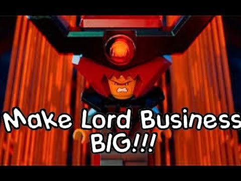 Lego Movie Videogame How Make Lord Business BIG (Big Legs)