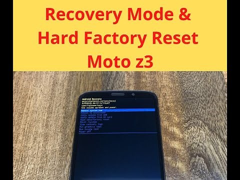 Moto Z3 Motorola - Recovery Mode and Hard Factory Reset (EASY METHOD)