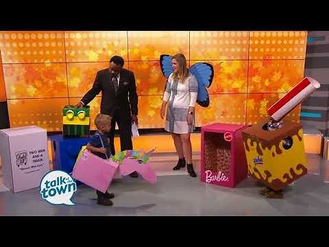 DIY Affordable Halloween Costumes made from Cardboard Boxes