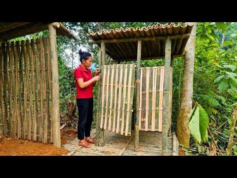 Primitive Outdoor Bathroom Construction with Bamboo | Bushcraft Shelter & Survival Project