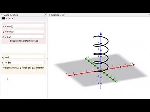 Representa curvas en el espacio usando GeoGebra