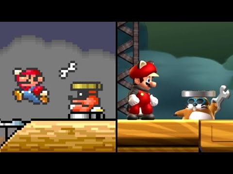 Evolution of Rocky Wrench in Super Mario (1988-2022)