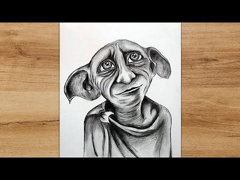 How to Draw Dobby the House Elf from Harry Potter | Realistic Pencil Drawing