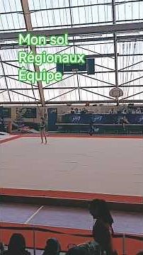 Sol au championnat régional gymnastique artistique par équipe #gym #sports #gymnastique #sol #floor