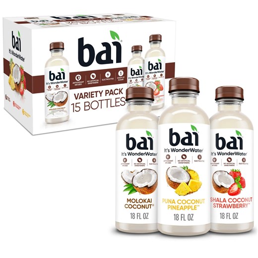 Bai Coconut Flavored Water Variety Pack 18 fl. oz., 15 pk. - Samsclub.com