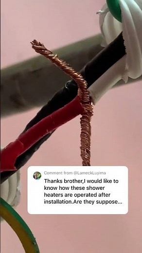 How To Install An Instant Showerhead #showerhead #electrical #wiring #howto #shorts