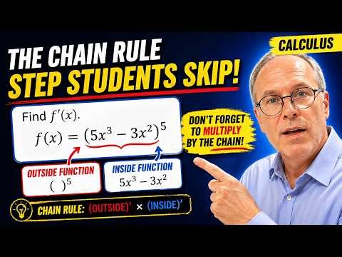 The Chain Rule: The inside and outside functions