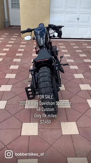 Custom Harley Davidson 48 Bobber for Sale - Only 11k Miles!