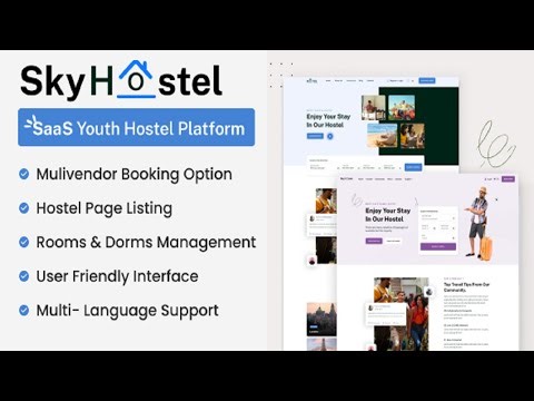 SkyHostel SaaS Hostel Booking Platform