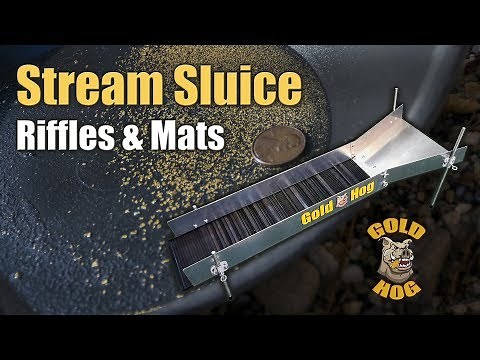 How to Run a Stream Sluice - Stream Sluice Riffles and Matting