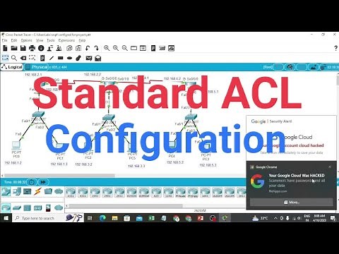 ACL configuration in cisco packet tracer ||| Standard ACL || Access Control List