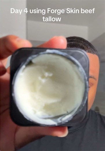 Day 4 using @FORGE MEN beef tallow ! #beeftallowskincare #skincareroutine #menskincare