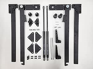 Murphy Bed and Desk Combo Hardware Kit Mechanism,Queen,Black,24 X 4 X 3