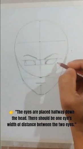 "How to Draw Anime Face Proportions" | Art Tips #Shorts
