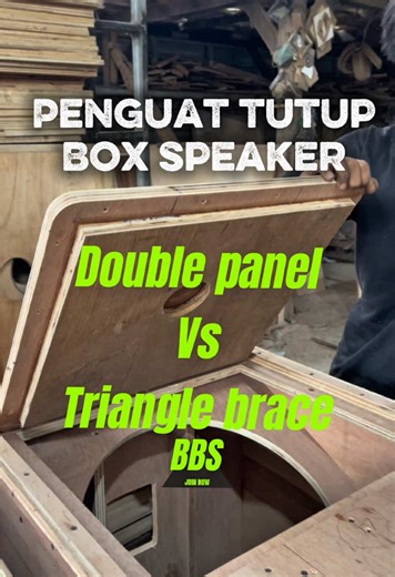 Double Panel Speaker Box vs Triangle Brace Comparison