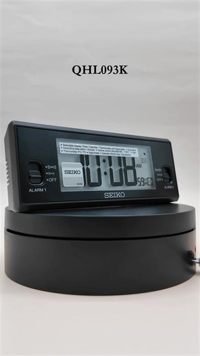 A timepiece that's perfect for keeping your mornings on track and your space stylish, the Seiko Digital Alarm Clock QHL093K. Shop online now! #SeikoClocks #SeikoClocksPhilippines