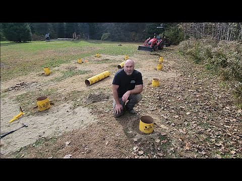 Setting Sonotubes & Pouring Concrete for My Woodworking Shop Foundation.