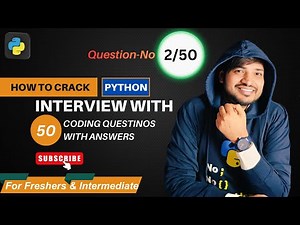 Question-2 Python Program to Find the Largest Number in a List | Coding Interview Question By Rohit