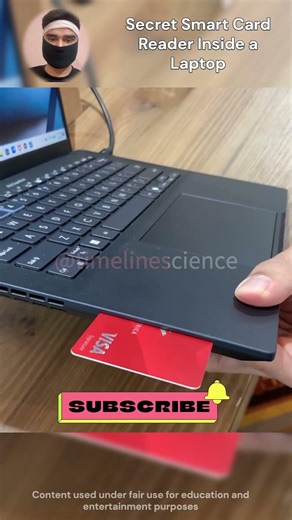 Secret Smart Card Reader Inside a Laptop #SmartCard #TechFacts #Gadgets #Technology #Security