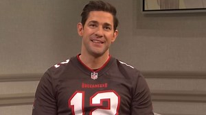 'Saturday Night Live': John Krasinski Plays Charming Tom Brady in Fiery Cold Open
