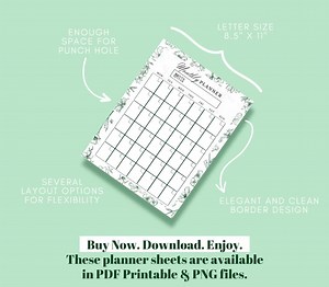 Printable Planner Bundle, Daily Planner, Weekly Planner, Monthly Planner, Yearly Planner, To-do-list, Shopping List Notes Stationery Digital - Etsy