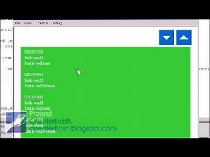 Adobe flash cs4 website tutorial: 0105 XML Feed