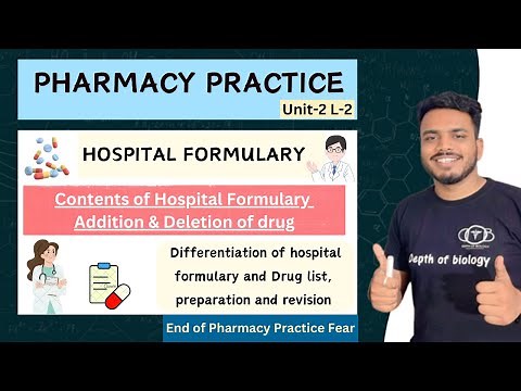 Hospital Formulary | Contents of hospital formulary | Drug list | Addition & Deletion of drug