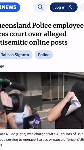 Menachem Vorchheimer on Instagram: "Brisbane, Australia - Muamer Nukic a @qldpolice employee charged with 41 counts of using a carriage service to menace, harass, or cause offence Mr Nukic a “self-proclaimed anti-Zionist” allegedly posted offensive comments online, including targeting Bondi Massacre victim Matilda via @abcnews_au #auspol @albomp @theageaustralia @heraldsun @tony_burke_au @3aw693 @2gb873"