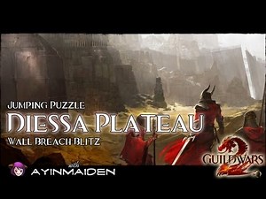 GW2 Jumping Puzzle - Diessa Plateau (Wall Breach Blitz) + skillpoint + vista