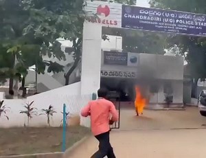 Funny Pajeet cosplaying as a Ghost Rider