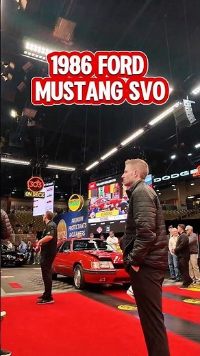 1986 Ford Mustang SVO. #mecumauctions #classiccarauction #classicmustang #mustang