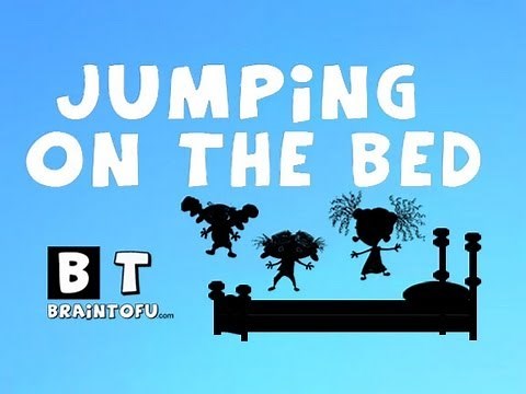 5 LITTLE MONKEYS jumping on the bed kindergarten preschool nursery rhyme song