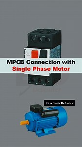 Single phase Motor Proper Wiring Diagram with MPCB #𝐄𝐥𝐞𝐜𝐜𝐭𝐫𝐨𝐧𝐢𝐜_𝐃𝐞𝐟𝐞𝐧𝐝𝐞𝐫 #virulreels #electrician #fb #engeneering #watch #electronic #technician #videos #electrical | Elecctronic Defender