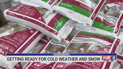 Greensboro residents getting ready for cold weather, snow