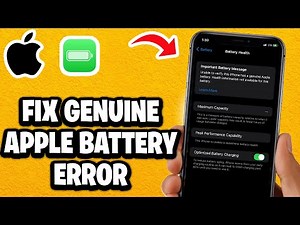 Fix Unable to Verify This iPhone has a Genuine Apple Battery - Fastest Guide