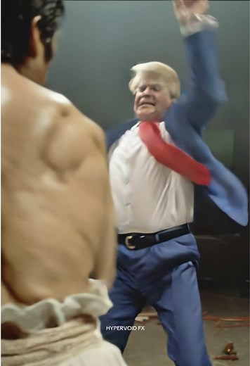 Here comes a new challenger #surreal #wtf #weirdcore #trump