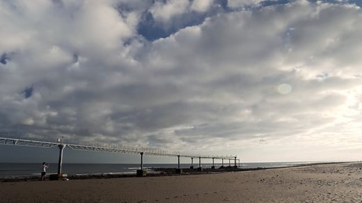 Free video - Plane, Landing, Low, Flying, Beach