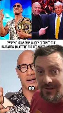 The Rock REJECTS Trump’s White House UFC Cage Fight! #Shorts #TheRock #Trump #UFC #UFCFreedom250