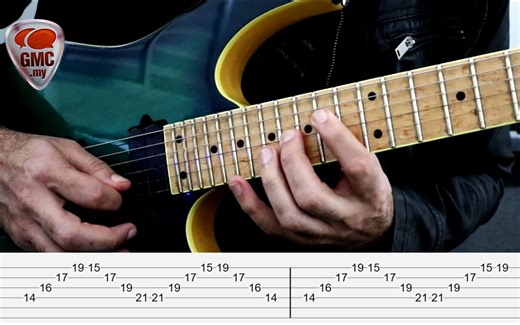 电吉他扫拨乐句练习（带慢速演示） Spacial Sweeping