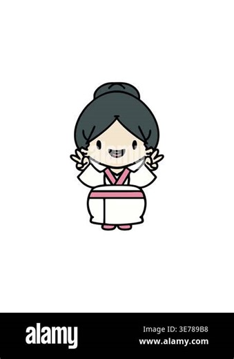 splitting effect animation of a happy japanese bride celebrating marriage Stock Video Footage - Alamy