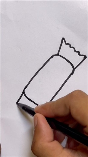 How to draw a cute candy#easydrawing