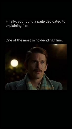 Explaining Film on Instagram: "Predestination is a 2014 Australian science fiction thriller directed by Michael and Peter Spierig, starring Ethan Hawke and Sarah Snook. It is adapted from Robert A. Heinlein’s short story “’—All You Zombies—’” and explores complex themes of time travel, identity, and fate through a mind-bending narrative. The story follows a temporal agent who undertakes intricate time-travel missions to prevent crimes before they occur. On his final assignment, he pursues an elu